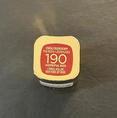 NUEVO Lápiz Labial Loreal Paris Color Color Rico # 190 Hopeful Red Envío Gratis Foto 1 de 3