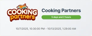 COOKING PARTNERS EVENT Full Carry 80k Points 8-12 HOURS ( 7th OCT 2025 ) - Picture 1 of 2