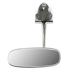 Empi 98-8580 Vw Bug Inside Chrome Rear View Mirror W/Sun Visor Holes 1958-64 - Picture 1 of 1