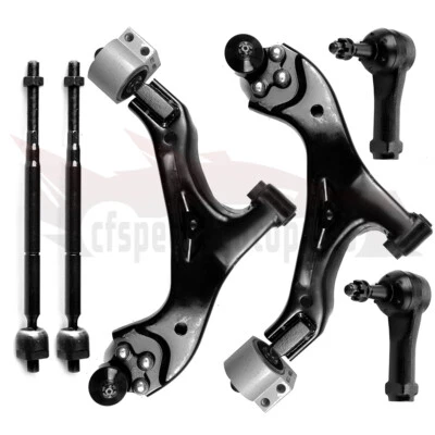 6pcs Lower Control Arms Tie Rod End for 2005-2007 2008 2009 Chevrolet Equinox — 第 1/4 张图片
