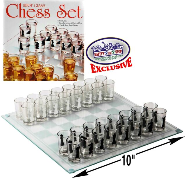 Jogo Tabuleiro de Xadrez em Vidro - Glass Chess 39cm - Toyshow