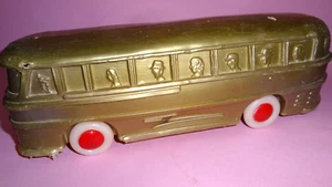 RARO! GRECIA KAZAPLAST TOYS 121 CARROZZA AUTOBUS IN PLASTICA MORBIDA GRECA 1961 - Foto 1 di 15