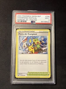 Pokemon Card Italian PSA 9 Champions Festival London World Championships 2022 - Picture 1 of 2