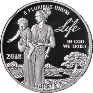 2018-W Platinum American Eagle "Life" NGC PF70 Ultra Cameo Brown Label - STOCK - Picture 1 of 4