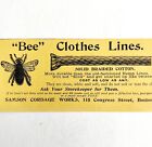 Bee Clothes Lines 1894 Advertisement Victorian Samson Cordage Boston 3 ADBN1e
