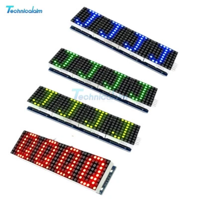 4 In 1 MAX7219 LED Display Matrix Module Microcontroller Expansion board module - Bild 1 von 3