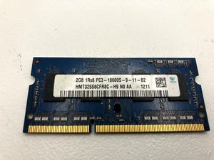 2GB DDR3 Laptop RAM E-CO - 1RX8 PC3-10600S-9-11-B2 HMT325S6CFR8C-PB - Afbeelding 1 van 2