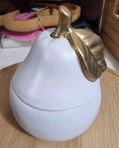 Partylite Sugared Pears Ceramic Pear Candle - Picture 1 of 5
