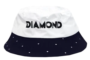 New Diamond Supply Co. Deco White/ Navy Mens Bucket Hat SIZE Lrg/Xlg RHTDAM-14 - Picture 1 of 2