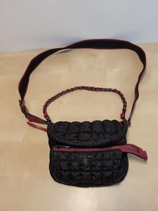 Michael Kors Signature Nylon Slater Medium Sling Pack Messenger Rot Schwarz *Lesen* - Bild 1 von 12