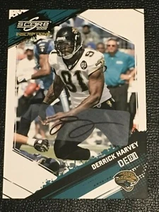 Autógrafo de novato de Derrick Harvey 2009 con partituras #edición/499 - Imagen 1 de 2