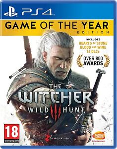 Witcher 3 Wild Hunt Game of the Year Edition Playstation 4 PS4 PS5 Compat - New!