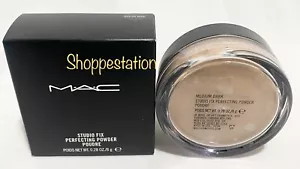 MAC Studio Fix Perfecting Powder Shade MEDIUM DARK 0.28oz / 8g New In Box - Picture 1 of 3