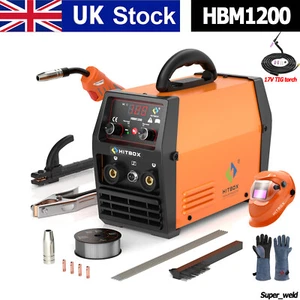 3IN1 Flux Core MIG Welder 220V Portable Gasless MIG/TIG/MMA Welding Machine UK - Picture 1 of 13
