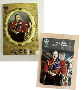 HM King Charles III Coronation Royal Collectable 3D Wooden Fridge Magnet Gift - Picture 1 of 7