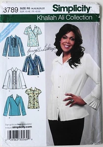 Simplicity 3789 Khaliah Ali Shirts Schnittmuster Gr. 14-22 - Bild 1 von 1