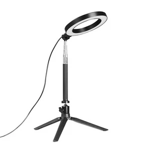 6'' LED SMD Ring Light Kit With Stand Dimmable 5500K For Camera Makeup Phone E - Picture 1 of 14