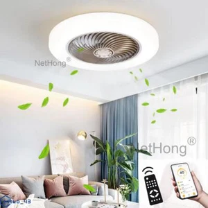 6 Speed Large LED Ceiling Fan with Lighting LED Light Adjustable Wind + Remote - Picture 1 of 12