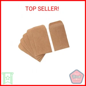 Coin And Small Parts Envelopes 100 Pack 2.25"x 3.5" With Gummed Flap For Homes A - Picture 1 of 2