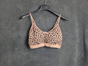 Primark Ladies casual crop top blouse size XL animal print sleeveless New - Picture 1 of 7