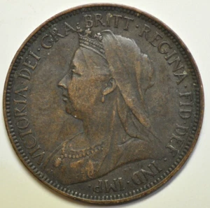 mw25491 Great Britain; 1/2 Penny 1899 Victoria KM#789 - Picture 1 of 2