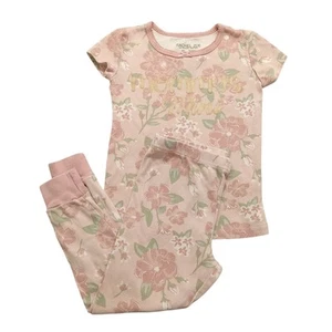 Rachel Zoe Set Girls 5 Top Bottom Soft Pink Floral Cotton - Picture 1 of 4