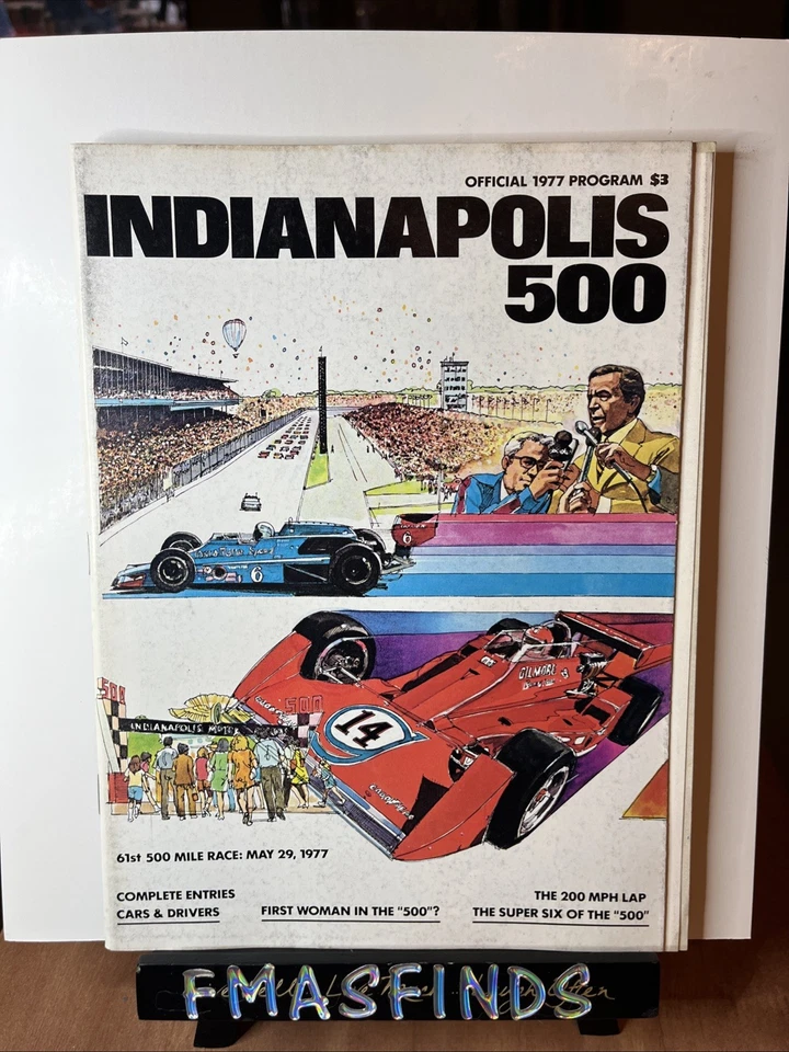 V3 1977 AJ FOYT Official INDIANAPOLIS 500 Indy Race Program - Image 1 of 2
