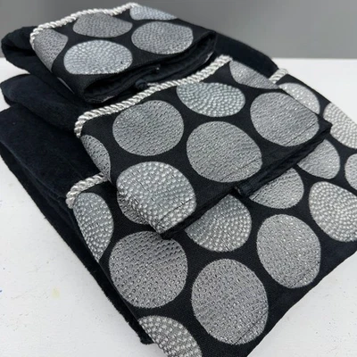 Juego de toallas de baño de ropa de cama AVANTI círculos metálicos más toalla y paño extra Foto 1 de 4