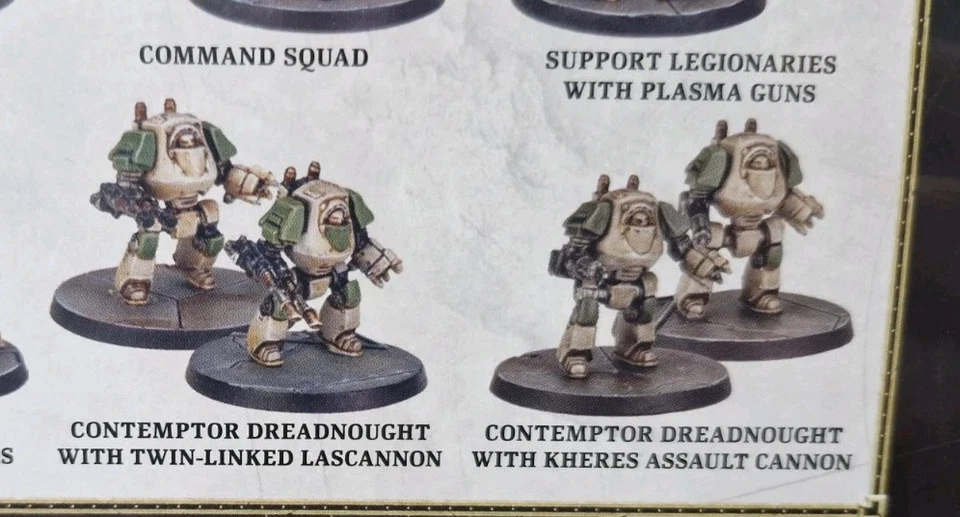 Legions Imperialis Astartes. 4 X Contemptor Dreadnought