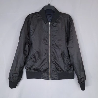 Zara Man Bomber Jacket Reversible Men's Black Large Lightweight - Image 1 of 4