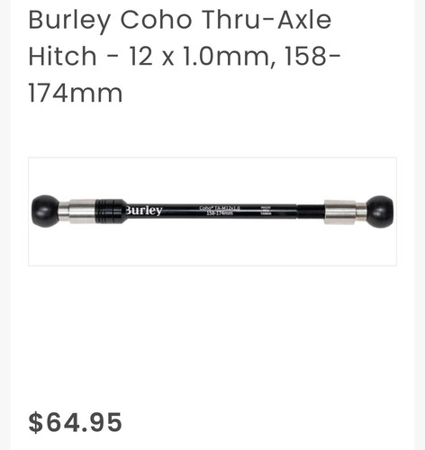 Burley 12mm Thru Axle 12 x 1.5 (159-165mm) Black 840840012876| eBay