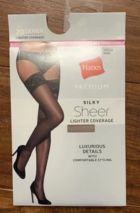 Hanes® Premium Damen seidig transparente Overknee Strumpfhose - Nude - Small - Bild 1 von 10