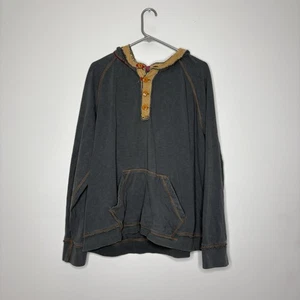 Sudadera Carbon 2 Cobalto Para Hombres XL Gris Sudadera con Capucha Henley Pullover Raglán - Imagen 1 de 6