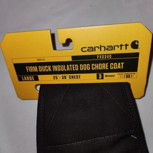 Cappotto Carhartt marrone scuro solido anatra isolato cane lavoro taglia grande 25"x38" PX0340 - Foto 1 di 9