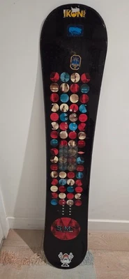 Snowboard Sims 144 con fijaciones Burton FSJR (año grande).  Ideal para todos los niveles. Foto 1 de 4