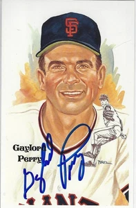 Gaylord Perry San Francisco Giants HOF Pitcher Autographed Perez-Steele Postcard - Picture 1 of 1