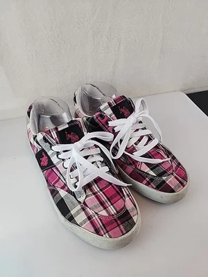 Polo dos EUA ASSN. Tênis xadrez feminino tamanho 8,5  - Imagem 1 de 4