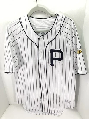 Camiseta deportiva de la dinastía de los Piratas de Pittsburgh para hombre grande blanca con botones manga corta nueva Foto 1 de 4