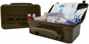 Elite First Aid Military Style 8 Person 1st Aid BOAT Kit In Waterproof Box Case