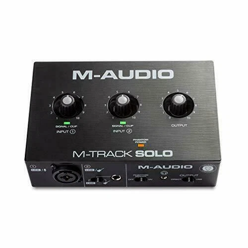M-Audio M-Track Solo USB Audio Interface for Recording Streaming - Image 1 of 1