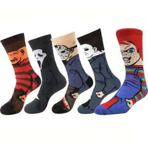 Halloween Socks-Cotton Blend Size 6-10 Men-Women- Gym Socks - Picture 1 of 19