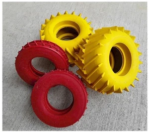 4x Vintage RC Troll F/R Tractor Tires Tamiya Sand Scorcher Baja Mexico look? #2 - Picture 1 of 6