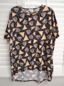 LuLaRoe Disney Minnie Mouse Mid Sleeve High Low SS Irma T-Shirt Tunic Top Size L - Picture 1 of 9