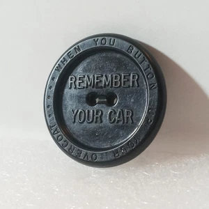 Alemite Temprite Lubricant overcoat button vintage advertising 1930s 1.25" - Picture 1 of 5