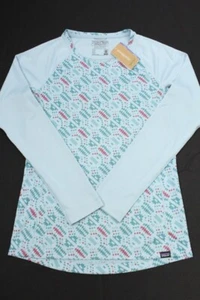 Patagonia Capilene Midweight Crew Long Sleeve Blue Women’s Aztec Small Slim New - Picture 1 of 8