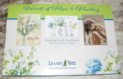 LEANIN TREE "Words of Hope & Healing"~GREETING CARD ASSORTMENT #90824~20 designs - Image 1 of 2