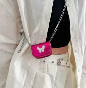 Mujeres Moda Imitación Cuero Mini Bolso Bandolera Cadena Monedero - Imagen 1 de 31