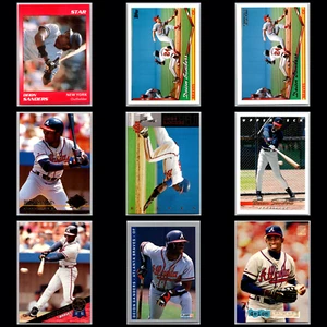 Deion Sanders 9-Card Lot Braves MLB Legend Topps Gold Base RC Star Dual-Sport - Picture 1 of 11