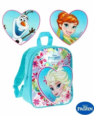 Disney Frozen Eiskönigin Elsa Rucksack Tasche Kindergartentasche Klett Spiel EUR - Bild 1 von 3