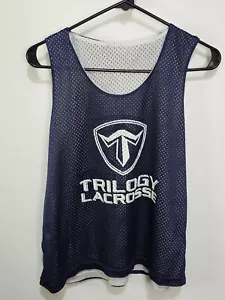 Lacrosse Jersey Size S/M Blue White REVERSIBLE Tank Top (104) - Picture 1 of 4